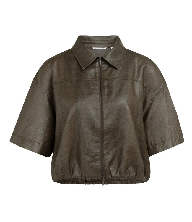 Yaya Blouse jacket w/coated finish