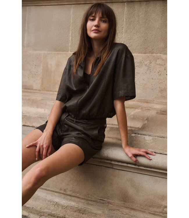 Yaya Blouse jacket w/coated finish