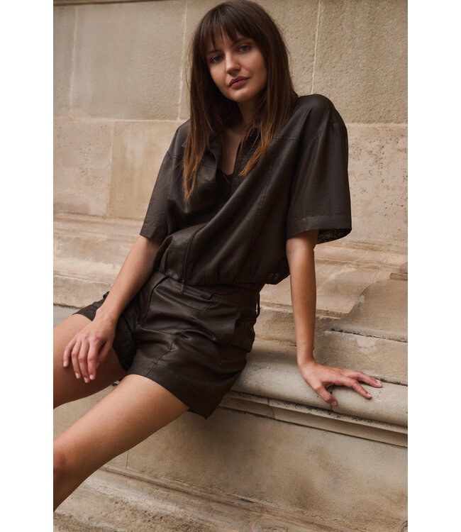 Yaya Blouse jacket w/coated finish