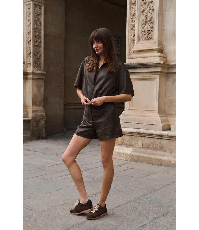Yaya Blouse jacket w/coated finish
