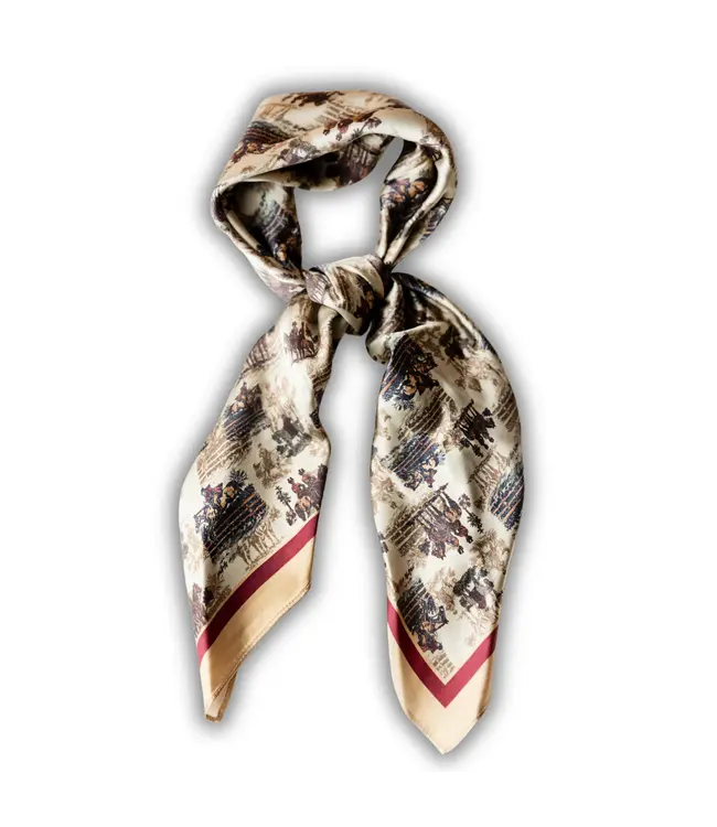 Amyemma Designs Astride at dawn silk scarf