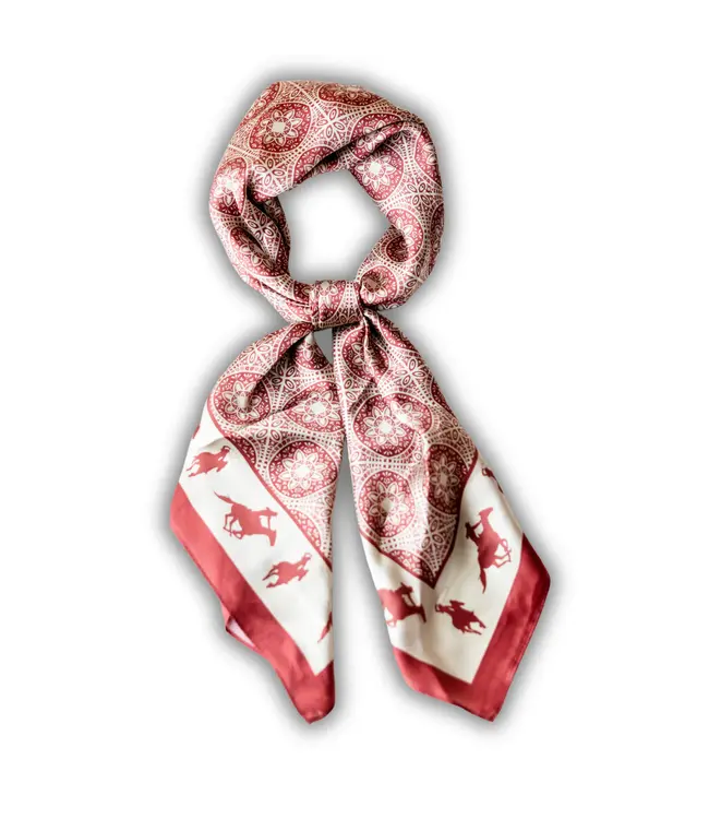 Amyemma Designs Rodeo queen silk scarf