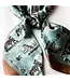 Amyemma Designs Sage and saddle silk scarf