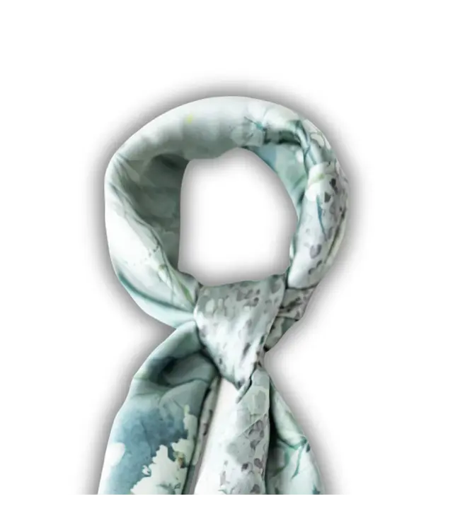 Amyemma Designs Cottage garden silk scarf