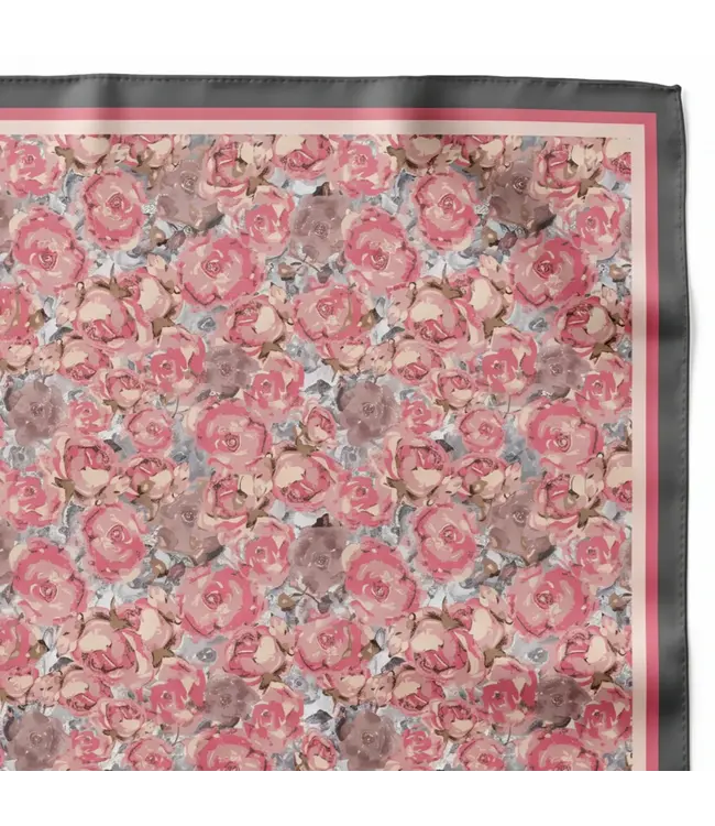 Amyemma Designs  Rose garden silk scarf