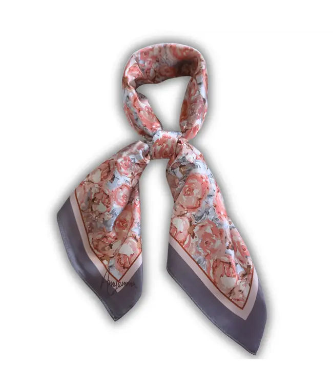 Amyemma Designs  Rose garden silk scarf