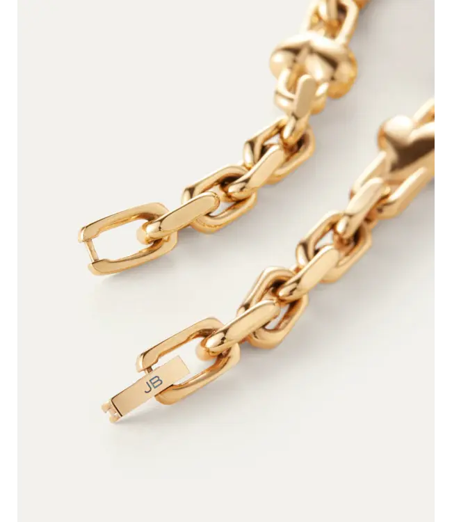 Jenny Bird Art Heart chain gold bracelet