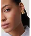 Jenny Bird Small woven square gold earrings