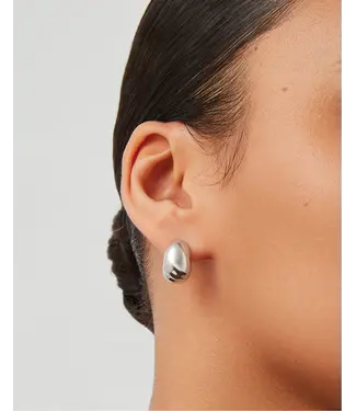 Jenny Bird Small Nelle silver hoops