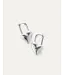 Jenny Bird Padlock heart silver earrings