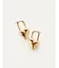 Jenny Bird Padlock heart gold earrings