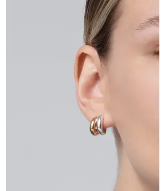 Jenny Bird Mini Florence two tone earring