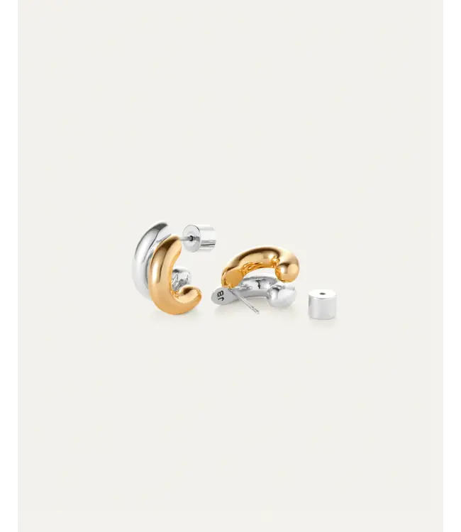Jenny Bird Mini Florence two tone earring