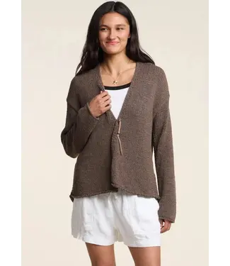 Velvet Quinnly cotton tape cardi