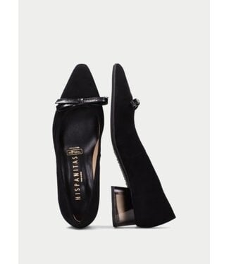 Hispanitas Sahara velour shoe with bow