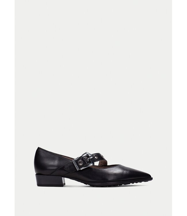 Hispanitas Turin leather shoe w/assymmetric buckle