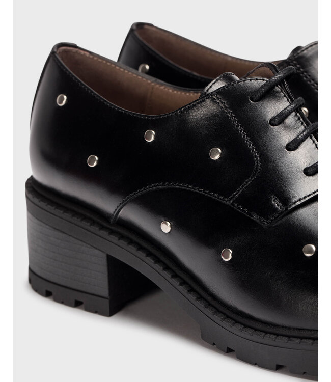 Wonders Lace up loafer with studs