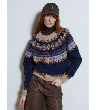 Autumn Cashmere Chunky fairisle crew