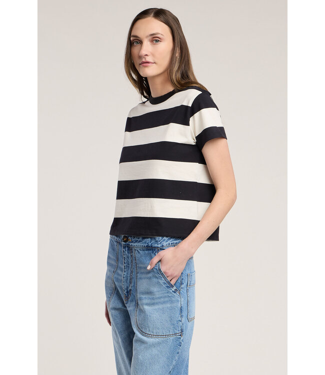 Velvet Fiona jersey stripe top