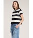 Velvet Fiona jersey stripe top
