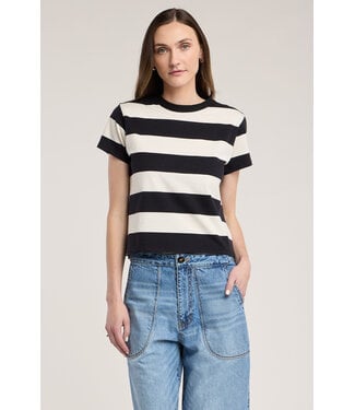 Velvet Fiona jersey stripe top