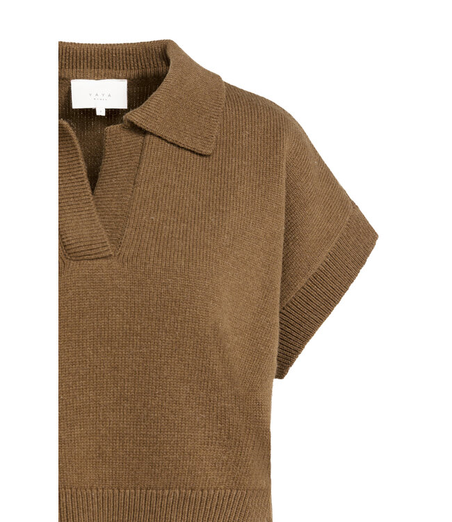 Yaya Knitted spencer w/collar