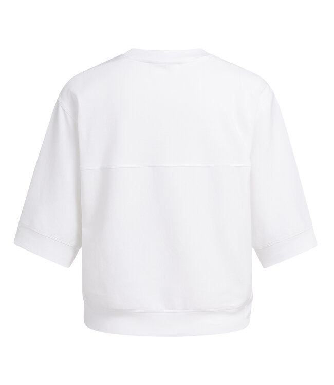 Yaya Short sleeve jersey rib top