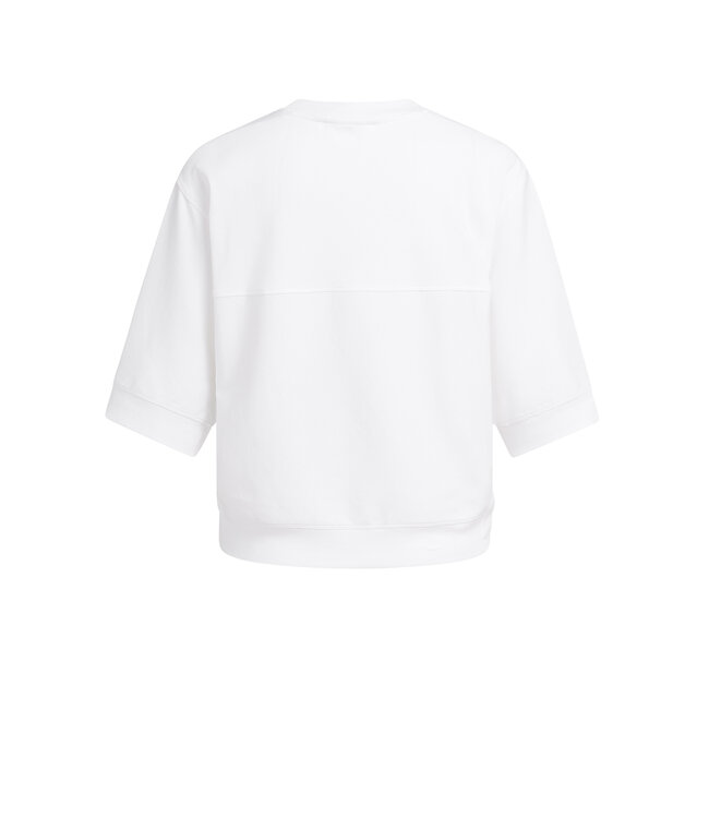 Yaya Short sleeve jersey rib top