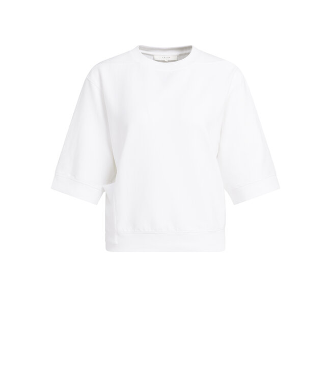 Yaya Short sleeve jersey rib top
