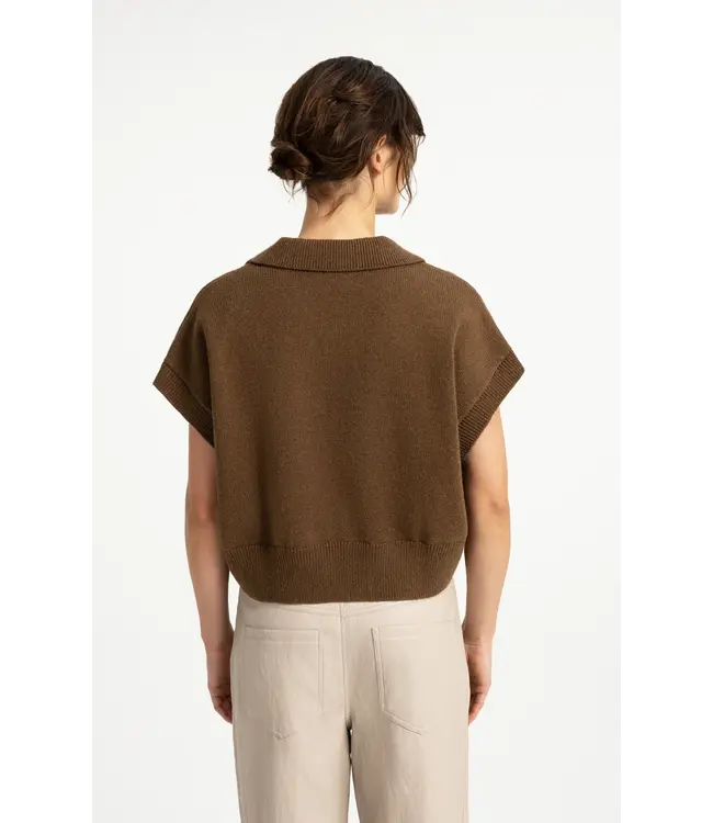 Yaya Knitted spencer w/collar