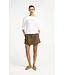 Yaya Short sleeve jersey rib top