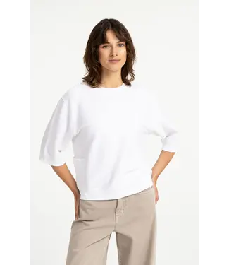 Yaya Short sleeve jersey rib top