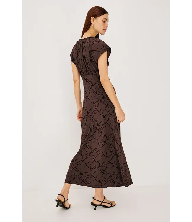 Rails Kourt print cap sleeve dress