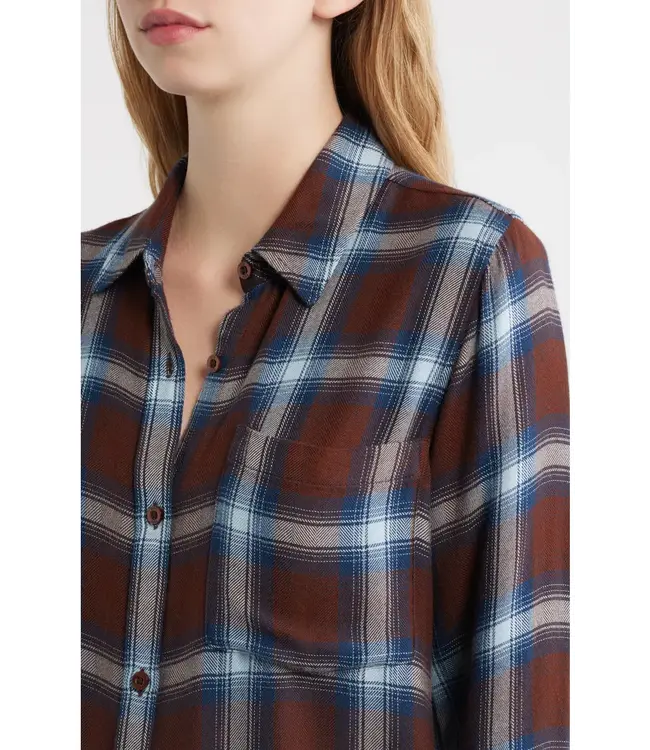 Rails Malin plaid crop button down