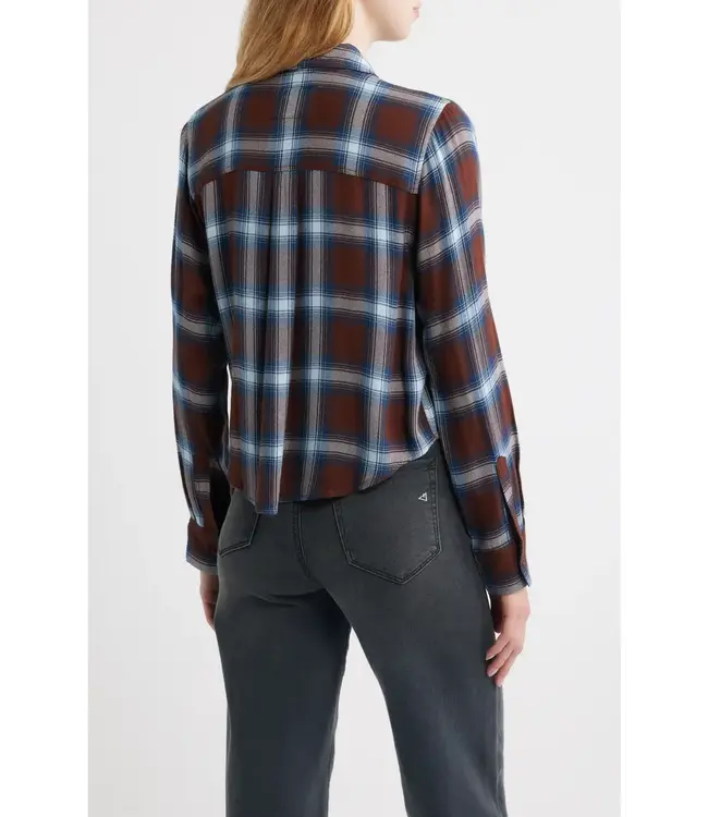 Rails Malin plaid crop button down