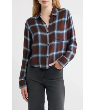 Rails Malin plaid crop button down