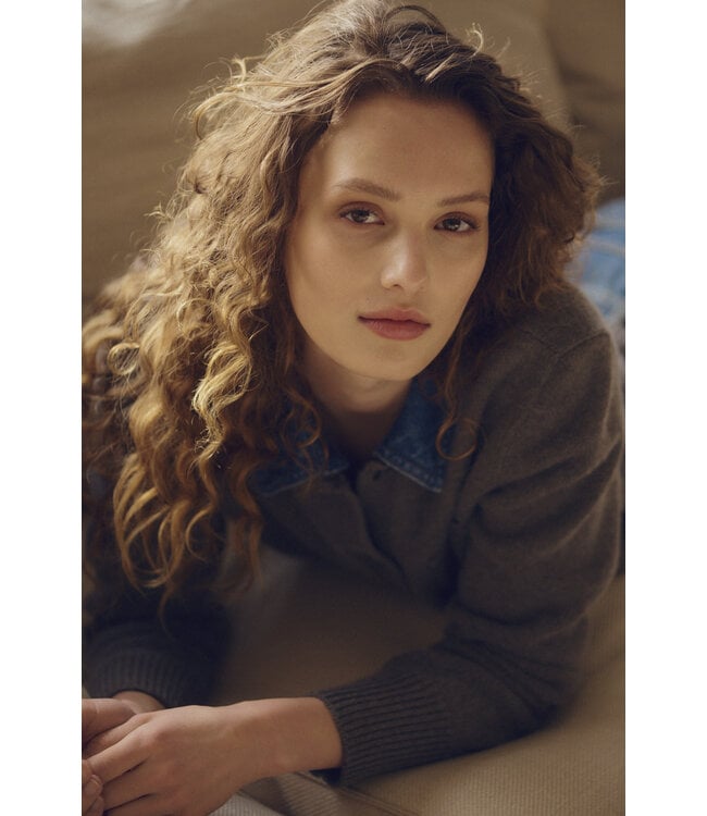 Repeat Wool/cashmere knitted cardigan