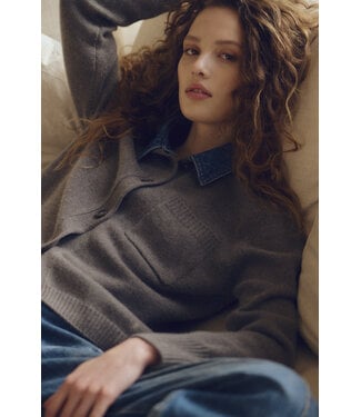 Repeat Wool/cashmere knitted cardigan