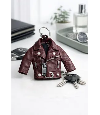 Mauritius Leather jacket keychain