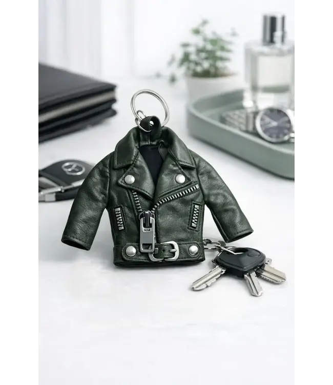 Mauritius Leather jacket keychain