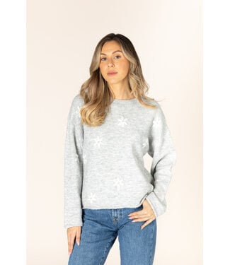 Lyla + Luxe Aiden novelty daisy sweater
