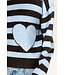 Lyla + Luxe Jessie heart stripe sweater