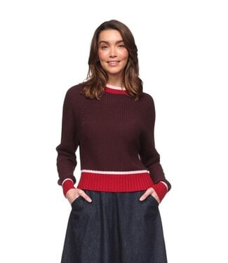 Wispr Chunky tipped crew neck