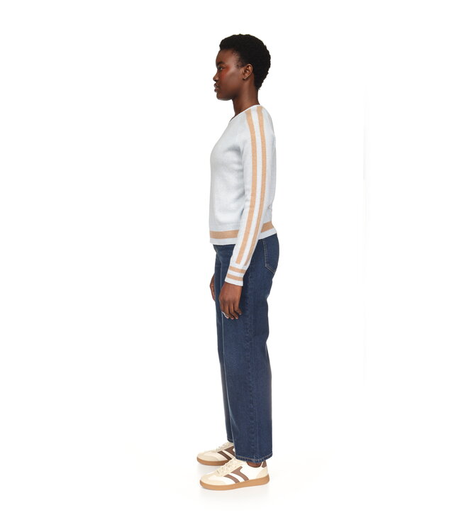 Brodie Cathy sleeve stripe crew