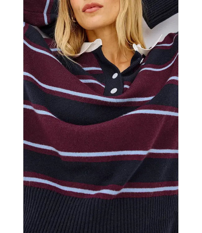 Rails Paxton rugby style knit sweater
