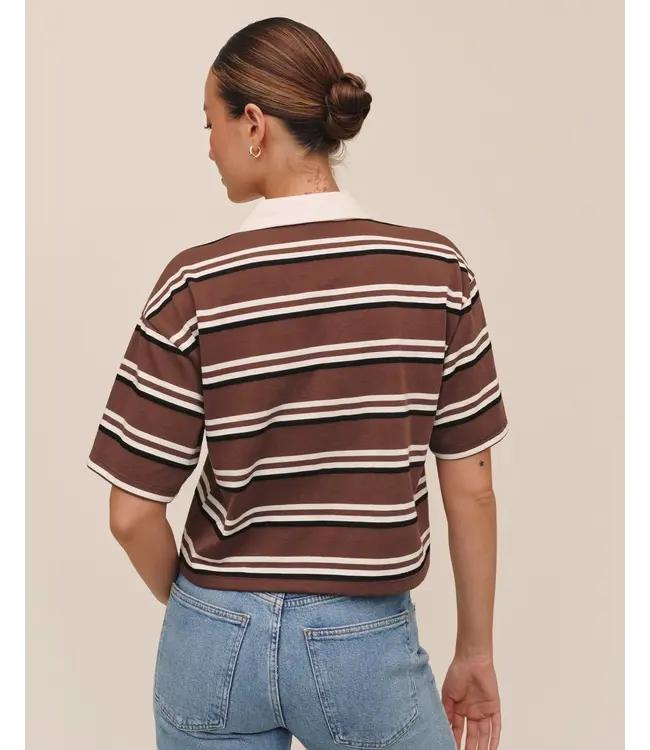 Bella Dahl Crop polo tee