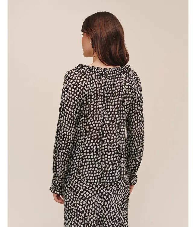 Bella Dahl Tie neck ruffle top