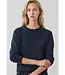 Patrick Assaraf Long sleeve brushed pima cropped sweatshirt
