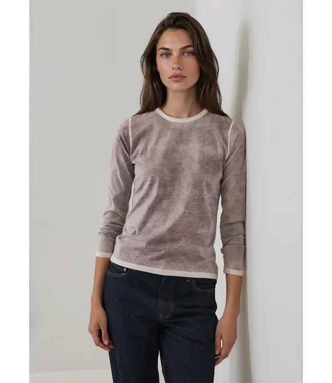 Patrick Assaraf Long sleeve pima classic crew