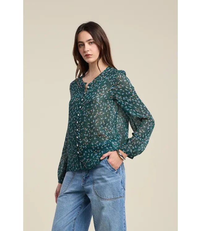 Velvet Aisha flora print top